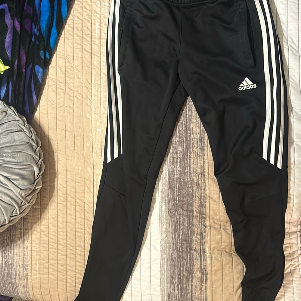 XS black Adidas athletic pants